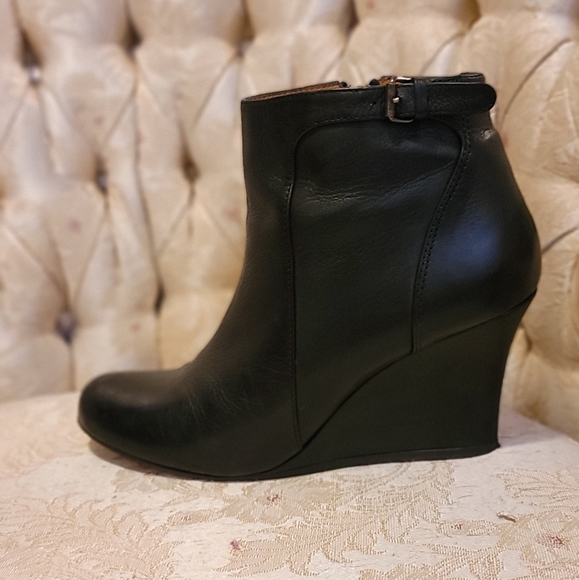 Lanvin leather wedged booties - Picture 5 of 9